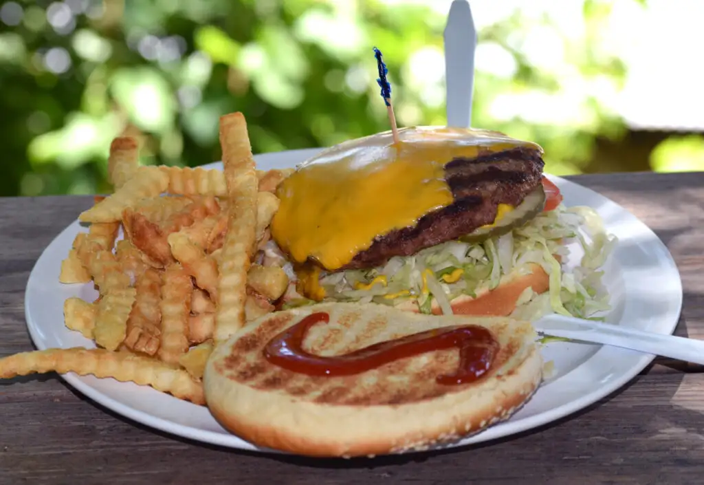 Halal burger at Sneaky Burger
