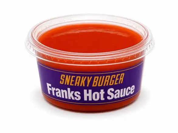 Frank's Hot Sauce at Sneaky Burger