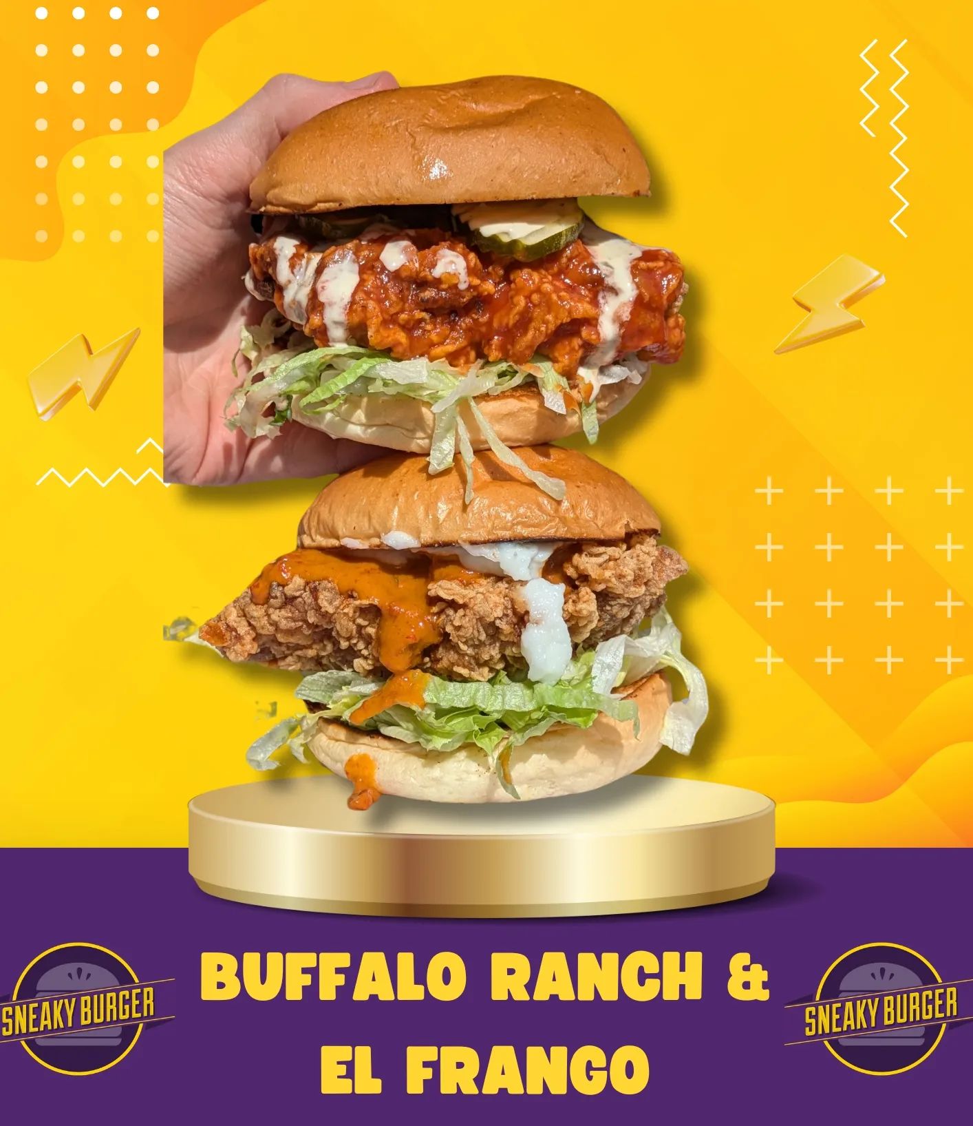 🇺🇸Buffalo Ranch and 🇵🇹El Frango Chicken Burgers